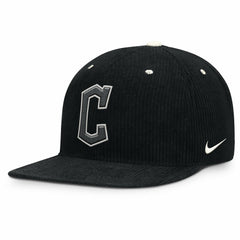 Cleveland Guardians Nike Pro Corduroy Structured Snapback Hat - Black Hats