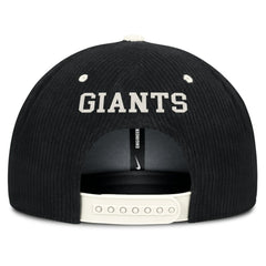 San Francisco Giants Nike Pro Corduroy Structured Snapback Hat - Black Hats