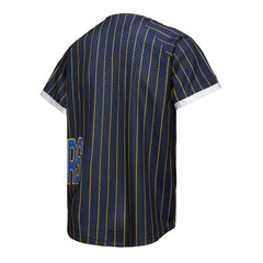 Golden State Warriors x DANNIJO Women's Fashion Baseball Jersey Blue - Mitchell & Ness