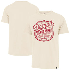 Detroit Red Wings '47 Poke Check Franklin T-Shirt - Cream | US 202209316