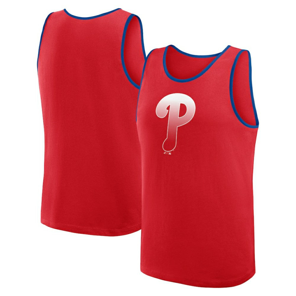 Philadelphia Phillies Logo Athletic Unmatched Success Tank Top - Red Tanks
