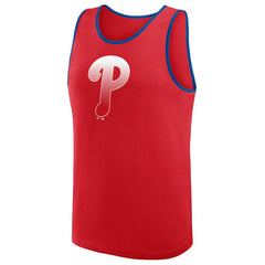 Philadelphia Phillies Logo Athletic Unmatched Success Tank Top - Red Tanks
