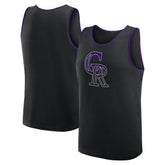 Colorado Rockies Logo Athletic Unmatched Success Tank Top - Black Tanks