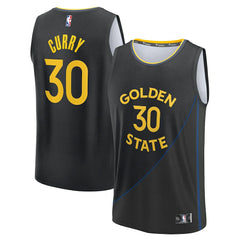 Stephen Curry Golden State Warriors Youth Fast Break Replica Player Jersey Statement Editi- Black - Fanatics outlet