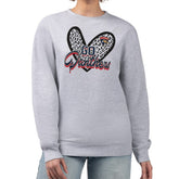 Florida Panthers G-III 4Her by Carl Banks Women's Animal Print Heart Fleece Pullover Sweatshirt - Heather Gray | US 202213828