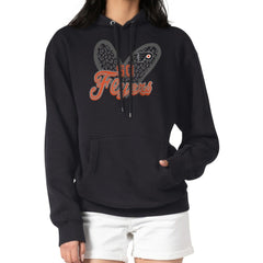 Philadelphia Flyers G-III 4Her by Carl Banks Women's Animal Print Heart Fleece Pullover Hoodie - Black | US 202213936