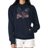 Columbus Blue Jackets G-III 4Her by Carl Banks Women's Animal Print Heart Fleece Pullover Hoodie - Navy | US 202213942