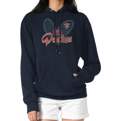 Florida Panthers G-III 4Her by Carl Banks Women's Animal Print Heart Fleece Pullover Hoodie - Navy | US 202213943