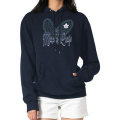 Toronto Maple Leafs G-III 4Her by Carl Banks Women's Animal Print Heart Fleece Pullover Hoodie - Navy | US 202213955