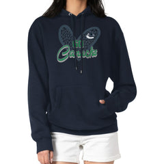 Vancouver Canucks G-III 4Her by Carl Banks Women's Animal Print Heart Fleece Pullover Hoodie - Navy | US 202213956