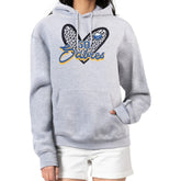 Buffalo Sabres G-III 4Her by Carl Banks Women's Animal Print Heart Fleece Pullover Hoodie - Heather Gray | US 202213960