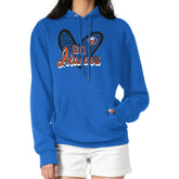 New York Islanders G-III 4Her by Carl Banks Women's Animal Print Heart Fleece Pullover Hoodie - Royal | US 202213964
