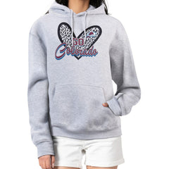 Colorado Avalanche G-III 4Her by Carl Banks Women's Animal Print Heart Fleece Pullover Hoodie - Heather Gray | US 202213972