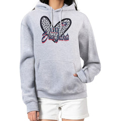 Columbus Blue Jackets G-III 4Her by Carl Banks Women's Animal Print Heart Fleece Pullover Hoodie - Heather Gray | US 202213975
