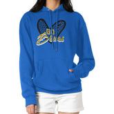 St. Louis Blues G-III 4Her by Carl Banks Women's Animal Print Heart Fleece Pullover Hoodie - Blue | US 202213979