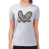 Pittsburgh Penguins G-III 4Her by Carl Banks Women's Super-Slim Fit Lightweight Animal Print Heart T-Shirt - Heather Gray | US 202214083