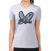 St. Louis Blues G-III 4Her by Carl Banks Women's Super-Slim Fit Lightweight Animal Print Heart T-Shirt - Heather Gray | US 202214093