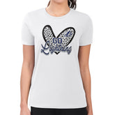 Tampa Bay Lightning G-III 4Her by Carl Banks Women's Super-Slim Fit Lightweight Animal Print Heart T-Shirt - White | US 202214124