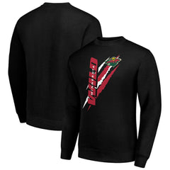 Minnesota Wild Starter Color Scratch Pullover Sweatshirt - Black | US 202215736
