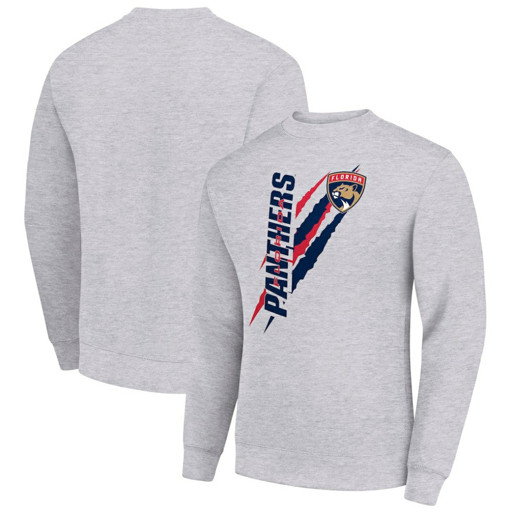 Florida Panthers Starter Color Scratch Pullover Sweatshirt - Heather Gray | US 202215755