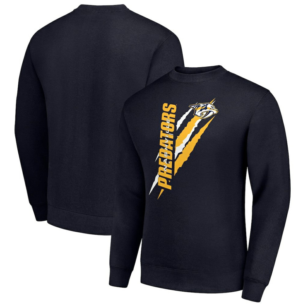 Nashville Predators Starter Color Scratch Pullover Sweatshirt - Navy | US 202215760
