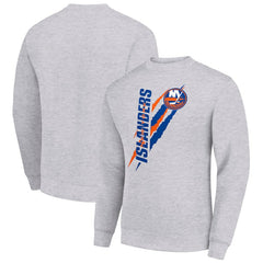 New York Islanders Starter Color Scratch Pullover Sweatshirt - Heather Gray | US 202215776