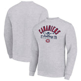 Montreal Canadiens Starter Stick And Puck Logo Fleece Pullover Sweatshirt - Heather Gray | US 202215830