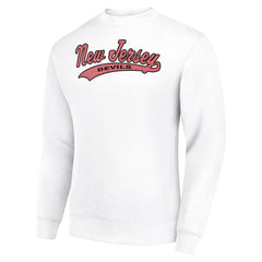 New Jersey Devils Starter Tailsweep City Pullover Sweatshirt - White | US 202215914