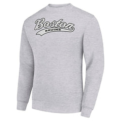 Boston Bruins Starter Tailsweep City Pullover Sweatshirt - Heather Gray | US 202215918