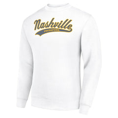 Nashville Predators Starter Tailsweep City Pullover Sweatshirt - White | US 202215932