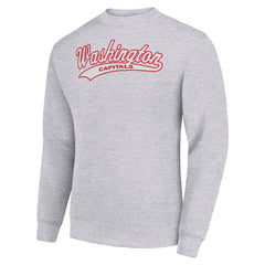Washington Capitals Starter Tailsweep City Pullover Sweatshirt - Heather Gray | US 202215949