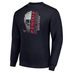 Washington Capitals Starter Half Helmet Team Logo Pullover Sweatshirt - Navy | US 202216073