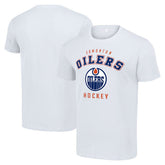 Edmonton Oilers Starter Logo T-Shirt - White | US 202216131
