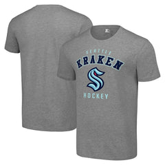 Seattle Kraken Starter Logo T-Shirt - Heather Gray | US 202216172