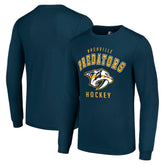 Nashville Predators Starter Logo Long Sleeve T-Shirt - Navy | US 202216208