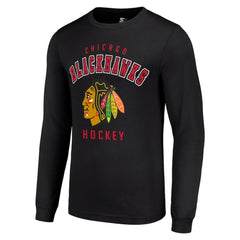 Chicago Blackhawks Starter Logo Long Sleeve T-Shirt - Black | US 202216209