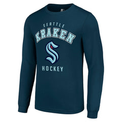 Seattle Kraken Starter Logo Long Sleeve T-Shirt - Navy | US 202216211