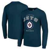 Winnipeg Jets Starter Logo Long Sleeve T-Shirt - Navy | US 202216227