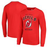 New Jersey Devils Starter Logo Long Sleeve T-Shirt - Red | US 202216233