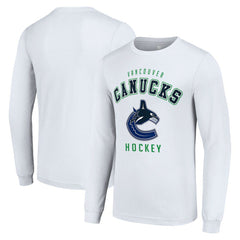 Vancouver Canucks Starter Logo Long Sleeve T-Shirt - White | US 202216241