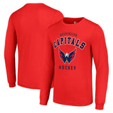 Washington Capitals Starter Logo Long Sleeve T-Shirt - Red | US 202216247