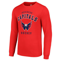 Washington Capitals Starter Logo Long Sleeve T-Shirt - Red | US 202216247