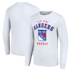 New York Rangers Starter Logo Long Sleeve T-Shirt - White | US 202216252