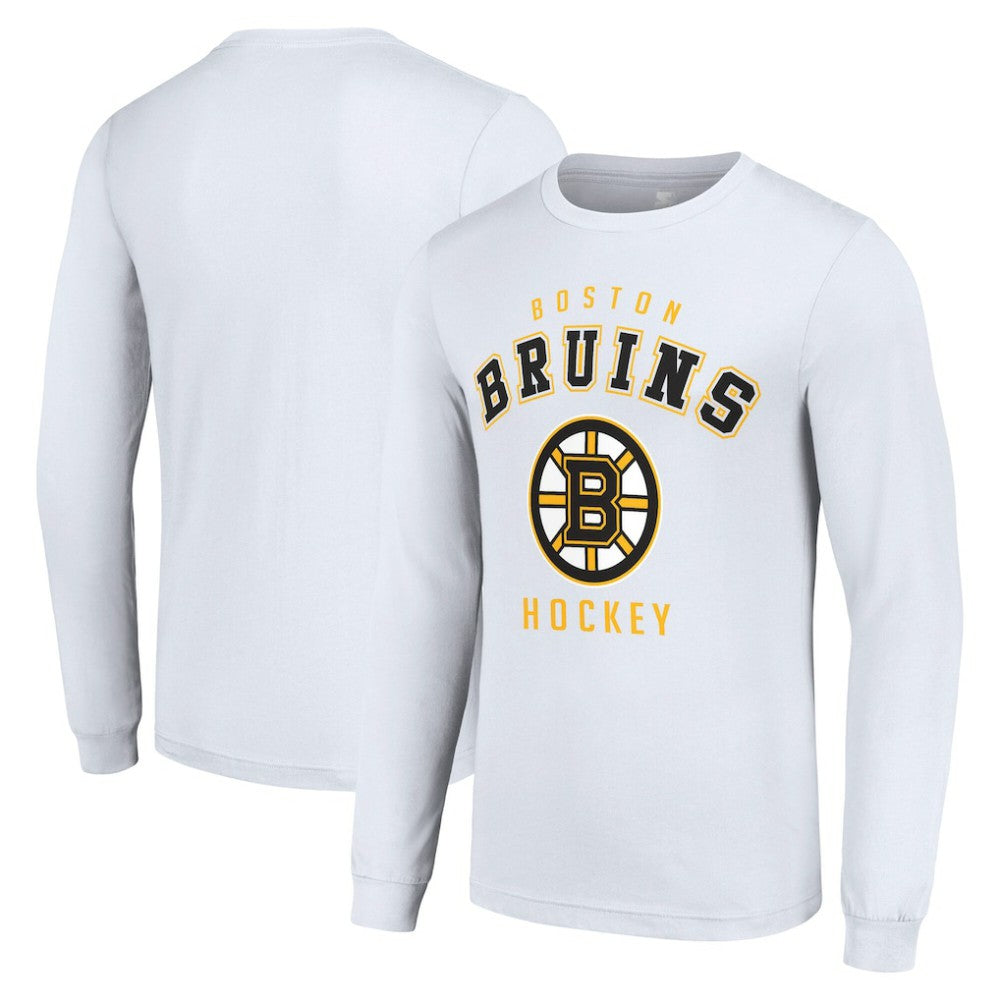 Boston Bruins Starter Logo Long Sleeve T-Shirt - White | US 202216253