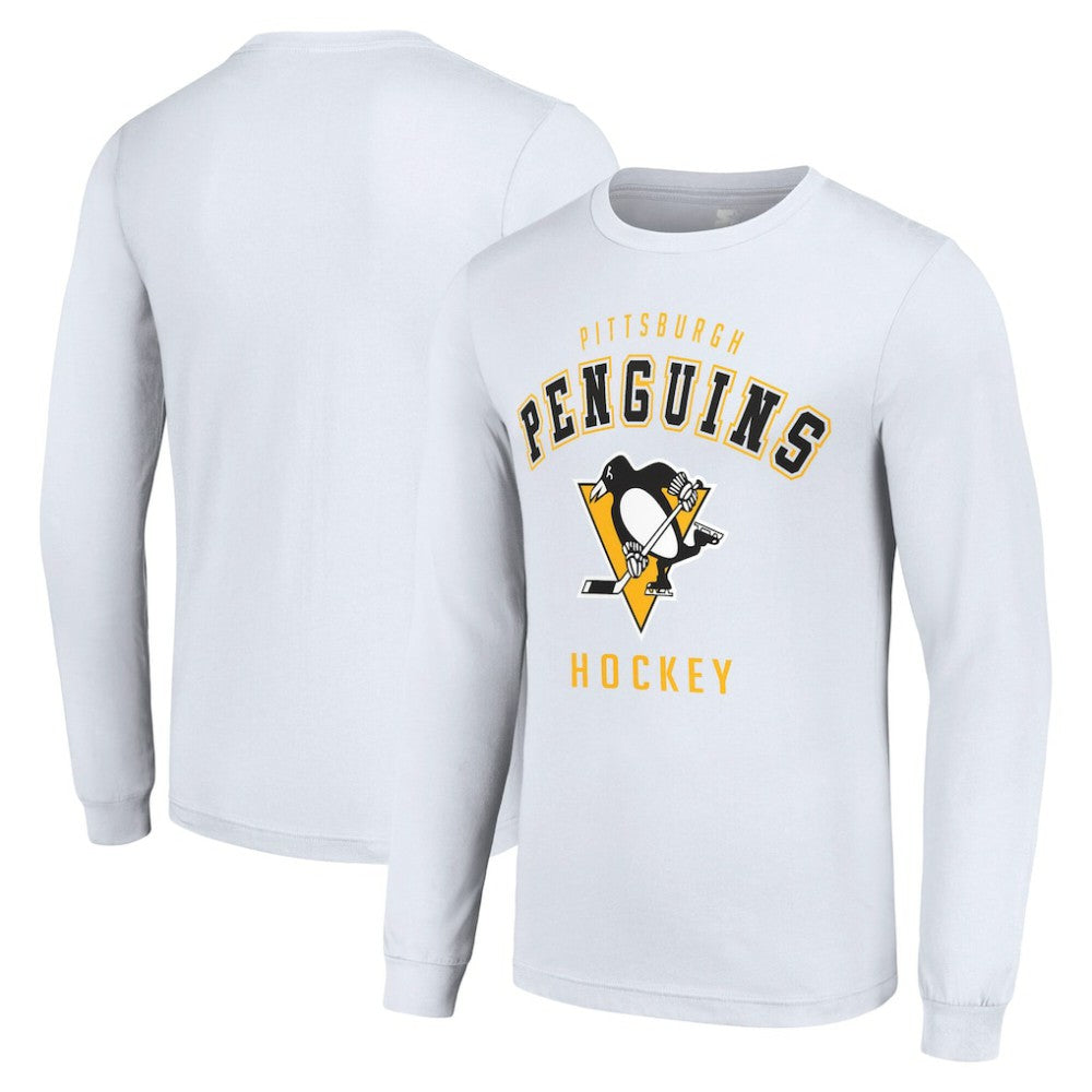 Pittsburgh Penguins Starter Logo Long Sleeve T-Shirt - White | US 202216255