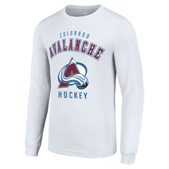 Colorado Avalanche Starter Logo Long Sleeve T-Shirt - White | US 202216264