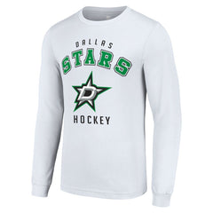 Dallas Stars Starter Logo Long Sleeve T-Shirt - White | US 202216267