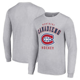 Montreal Canadiens Starter Logo Long Sleeve T-Shirt - Heather Gray | US 202216273