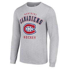 Montreal Canadiens Starter Logo Long Sleeve T-Shirt - Heather Gray | US 202216273