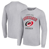 Carolina Hurricanes Starter Logo Long Sleeve T-Shirt - Heather Gray | US 202216278